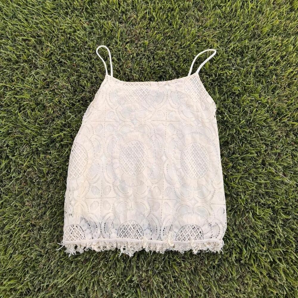 Unbranded Women's White and Cream Vest